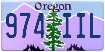 OR license plate 974IIL