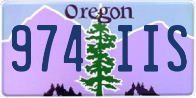 OR license plate 974IIS