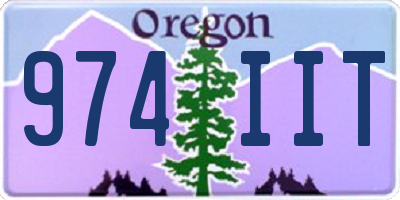 OR license plate 974IIT