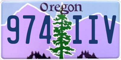 OR license plate 974IIV