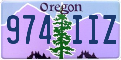 OR license plate 974IIZ