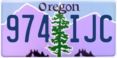 OR license plate 974IJC