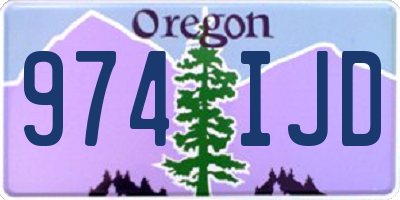 OR license plate 974IJD