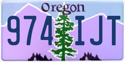 OR license plate 974IJT