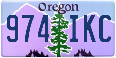 OR license plate 974IKC