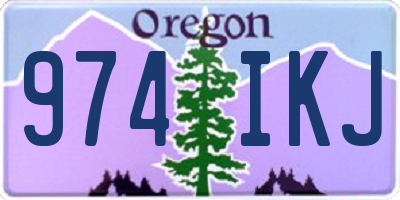 OR license plate 974IKJ