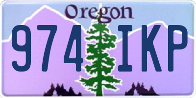 OR license plate 974IKP