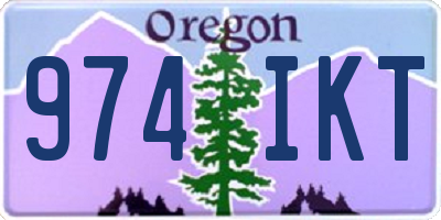 OR license plate 974IKT