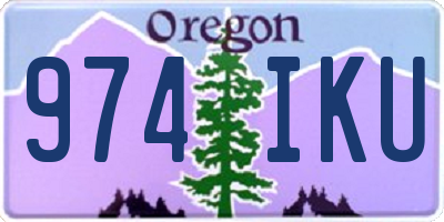 OR license plate 974IKU