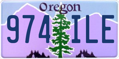 OR license plate 974ILE