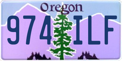 OR license plate 974ILF