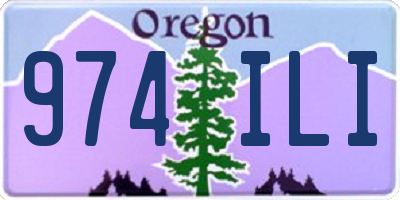 OR license plate 974ILI
