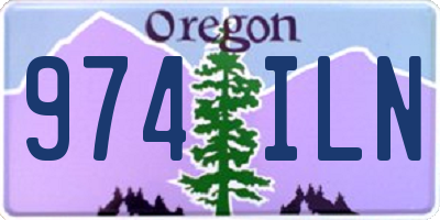 OR license plate 974ILN