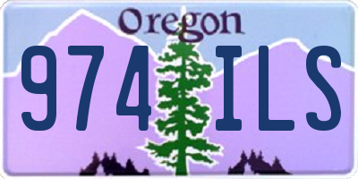 OR license plate 974ILS