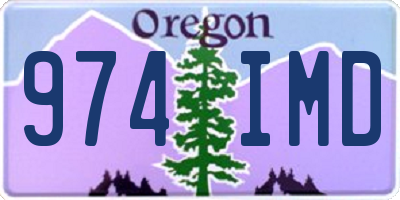 OR license plate 974IMD
