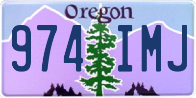 OR license plate 974IMJ