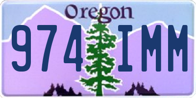 OR license plate 974IMM