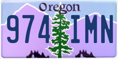 OR license plate 974IMN