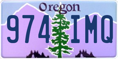 OR license plate 974IMQ