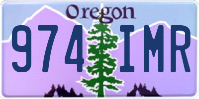 OR license plate 974IMR