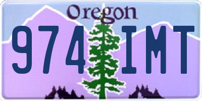 OR license plate 974IMT
