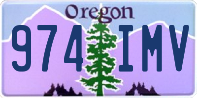 OR license plate 974IMV