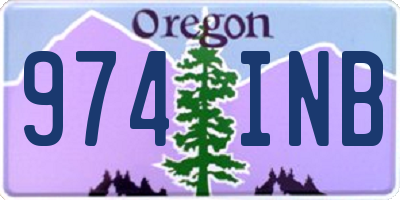 OR license plate 974INB