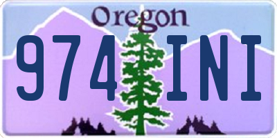 OR license plate 974INI