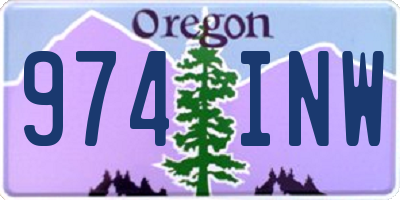 OR license plate 974INW
