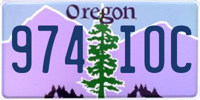 OR license plate 974IOC