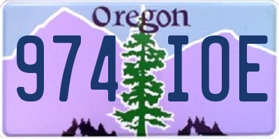 OR license plate 974IOE