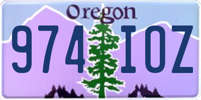OR license plate 974IOZ