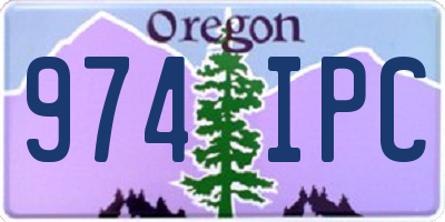 OR license plate 974IPC