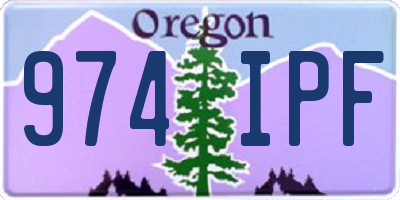 OR license plate 974IPF
