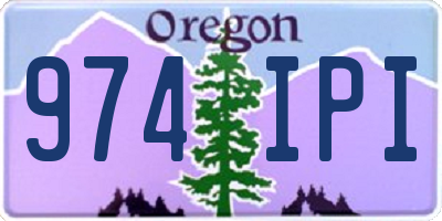 OR license plate 974IPI