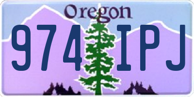 OR license plate 974IPJ