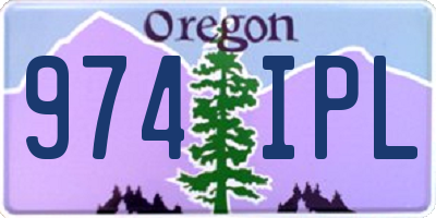 OR license plate 974IPL