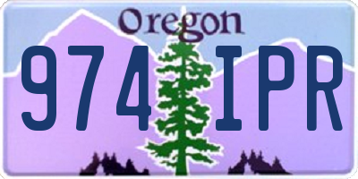 OR license plate 974IPR