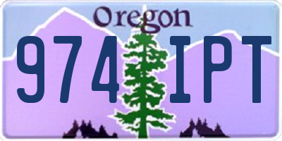 OR license plate 974IPT