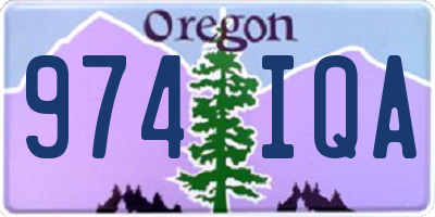 OR license plate 974IQA