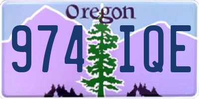 OR license plate 974IQE