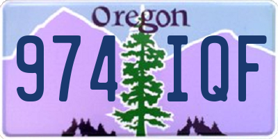 OR license plate 974IQF
