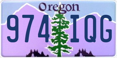 OR license plate 974IQG