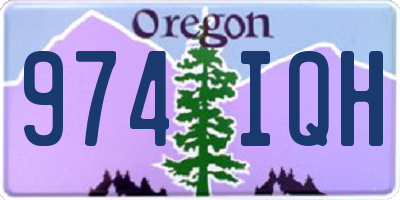 OR license plate 974IQH