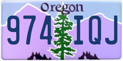 OR license plate 974IQJ