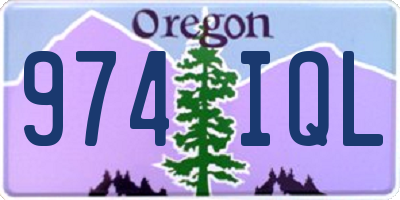 OR license plate 974IQL