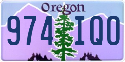 OR license plate 974IQO