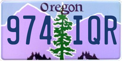 OR license plate 974IQR