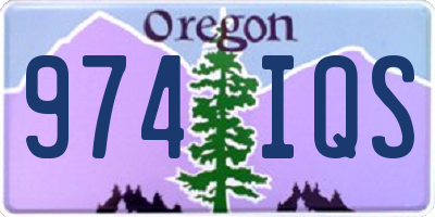 OR license plate 974IQS