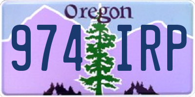 OR license plate 974IRP